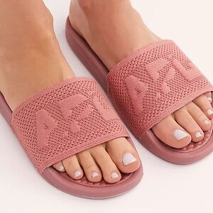APL Pink Quilted Slide shoes